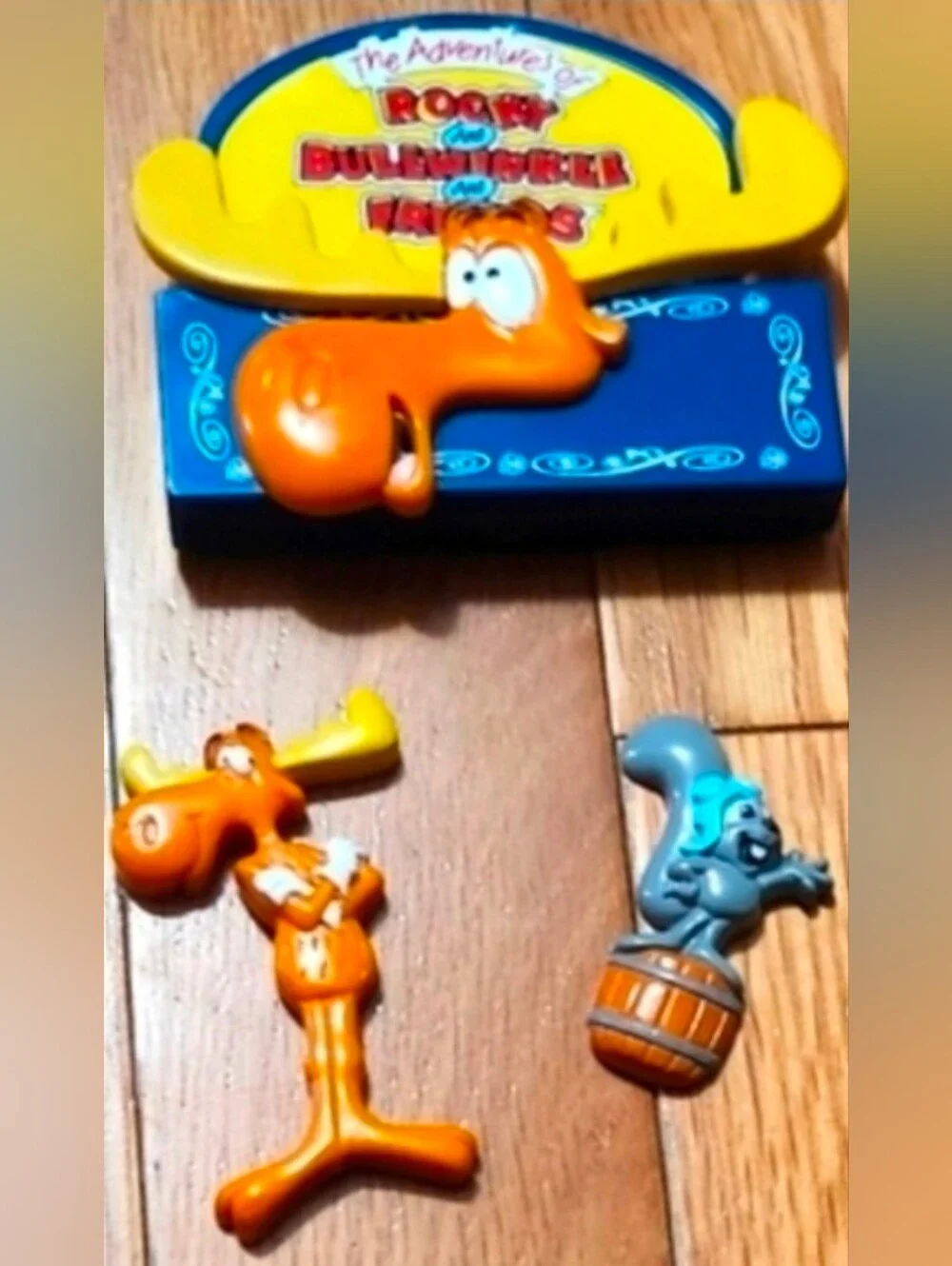Rocky and BULLWINKLE REFRIDGERATOR MAGNETS SET 